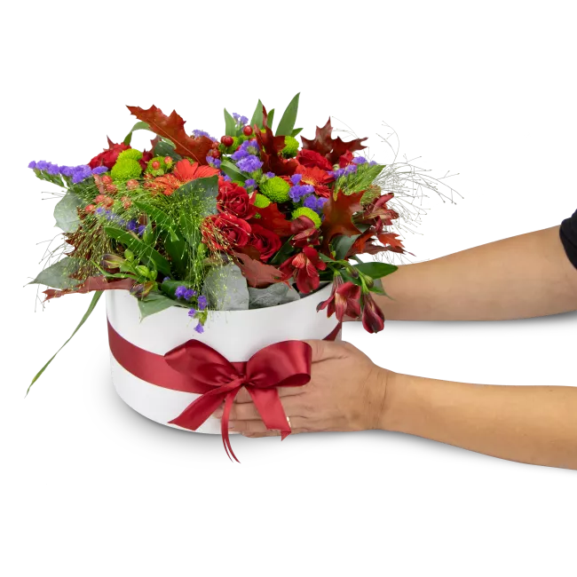 podzimní květinový box